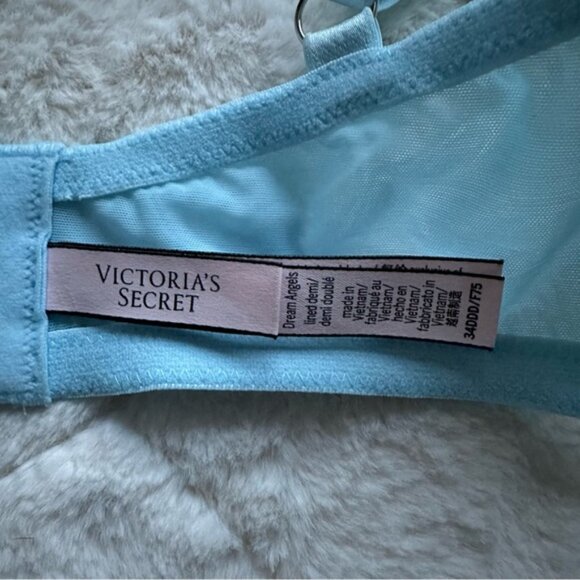Victoria's Secret | Dream Angels Lemon Embroidery Lined Demi Bra | Size 34DDD - Picture 10 of 12